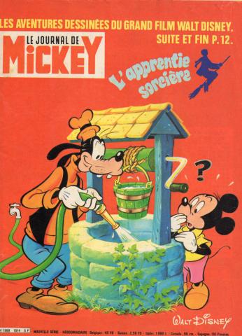Bande Dessinée - LE JOURNAL DE MICKEY n° 1514 -  - Le Journal de Mickey n° 1514 - 05/07/1981 - L'Apprentie Sorcière : Les aventures dessinées du grand film Walt Disney, suite et fin