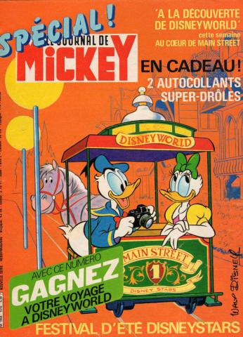 Bande Dessinée - LE JOURNAL DE MICKEY n° 1516 -  - Le Journal de Mickey n° 1516 - 19/07/1981 - Spécial ! Festival d'été Disneystars/À la découverte de Disneyworld : cette semaine, au cœur de Main Street/En cadeau ! 2 autocollants super-drôles/Avec ce numé