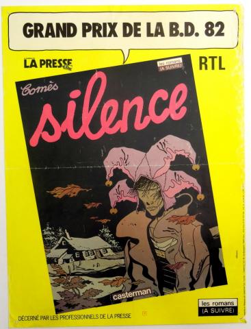 Bande Dessinée - Comès (Documents et Produits dérivés) - Didier COMÈS - Comès - Silence - affichette lieu de vente - 40 x 30 cm