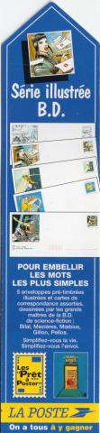  -  - La Poste - Série illustrée B.D. - marque-page avec reproduction des cartes prêt-à-poster