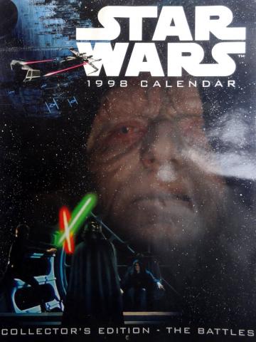 Science-Fiction/Fantastique - Star Wars - documents et objets divers - A. LUCAS - Star Wars - The Ink Group - 1998 calendar - Collector's Edition - The Battles