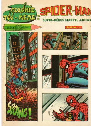 Bande Dessinée - Marvel (Documents et Produits dérivés) -  - Marvel - Artima color - Colorie toi-même : Spider-Man super-héros Marvel Artima - Spider-Man contre Fusion Man