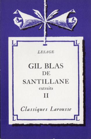 Varia (livres/magazines/divers) - Larousse - LESAGE - Gil Blas de Santillane (extraits) - II