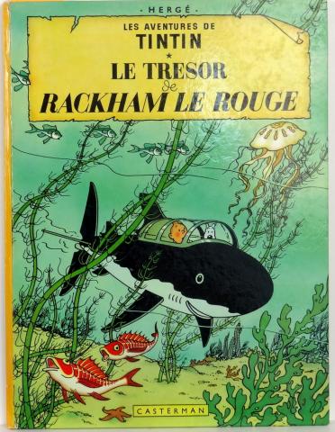 Bande Dessinée - TINTIN - Les aventures n° 12 - HERGÉ - Les Aventures de Tintin - 12 - Le Trésor de Rackham le Rouge