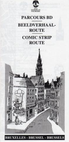 Bande Dessinée -  -  - Ville de Bruxelles - Parcours BD/Beeldverhaal-route/Comic Strip route - Dépliant promotionnel