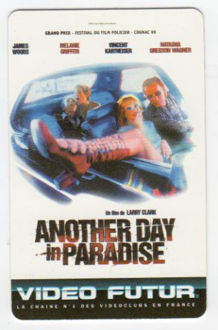 Varia (livres/magazines/divers) - Cinéma -  - Video Futur - Carte collector n° 86 - Another day in paradise - James Woods/Melanie Griffith/Vincent Kartheiser/Natasha Gregson Wagner