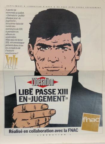 Bande Dessinée - XIII (Treize) - William VANCE - Vance - Libération/FNAC - Libé passe XIII en jugement - Supplément à Libération n° 5035 (1997)