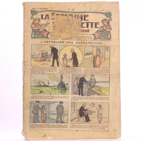 Bande Dessinée - La SEMAINE DE SUZETTE n° 15 -  - La Semaine de Suzette n° 15 - 13 mai 1915 - L'orpheline des Dardanelles