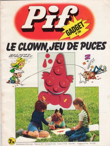 Bande Dessinée - PIF GADGET n° 290 -  - Pif-Gadget n° 290/1528 - Le clown, jeu de puces - magazine seul (sans le gadget)