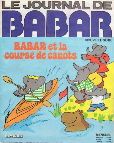 Varia (livres/magazines/divers) - Babar (magazine) n° 75 -  - Le Journal de Babar n° 75 - mai 1981 - Babar et la course de canots