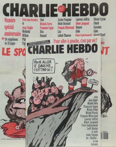 Bande Dessinée - CHARLIE HEBDO n° 53 -  - Charlie Hebdo n° 53- 30/06/1993 - Numéro spécial anniversaire + un supplément de 32 pages - Le sport pourrit l'argent (Riss)