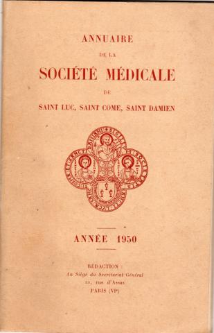 Varia (livres/magazines/divers) - Médecine -  - Annuaire de la Société Médicale de Saint Luc, Saint Come, Saint Damien - Année 1950