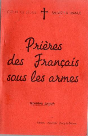 Varia (livres/magazines/divers) - Christianisme et catholicisme - Jean-Élisée BARRALLON - Prières des Français sous les armes