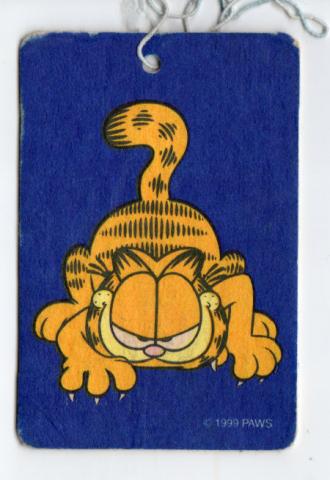 Bande Dessinée - GARFIELD - Jim DAVIS - Garfield - Garfield aplati, toutes griffes dehors - plaquette désodorisant voiture - © Paws
