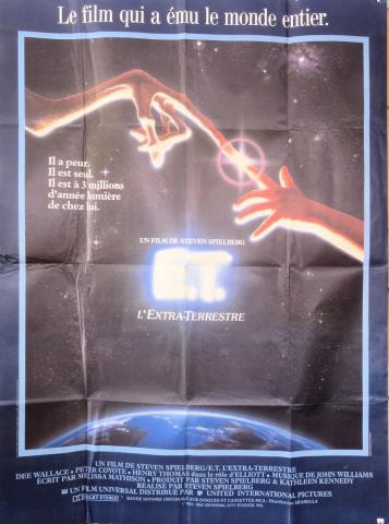 Science-Fiction/Fantastique - Steven Spielberg - Steven SPIELBERG - E.T. L'Extra-terrestre - Le film qui a ému le monde entier - affiche de cinéma - 115 x 156 cm