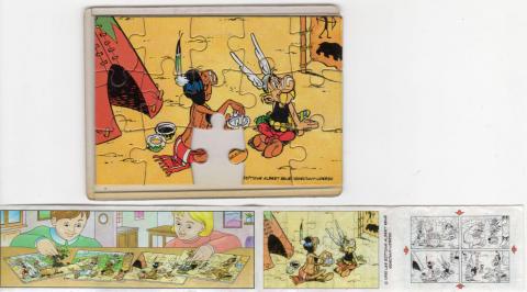 Bande Dessinée - Uderzo (Astérix) - Kinder - Albert UDERZO - Astérix - Kinder 1997 (chez les Indiens) - Puzzle 3 - Astérix + BPZ