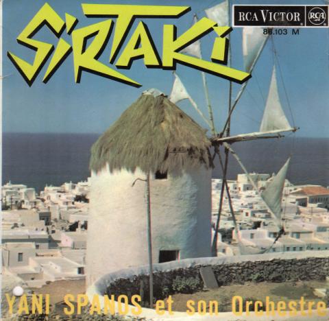 Audio/Vidéo - Pop, rock, variété, jazz -  - Yani Spanos et son Orchestre - Sirtaki - Nykta/Mia agapi ya to kalokeri/Avli/Perama - disque 45 tours - RCA Victor 86.103 M