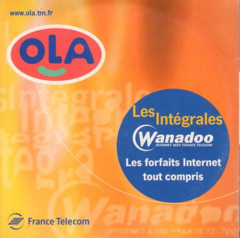 Logiciels, jeux vidéo -  - France Telecom/OLA - Les intégrales Wanadoo - Les forfaits Internet tout compris - version 4.2 Gint - CD-Rom d'installation
