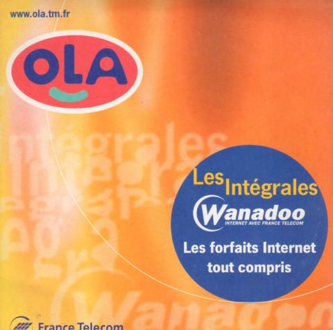 Logiciels, jeux vidéo -  - France Telecom/OLA - Les intégrales Wanadoo - Les forfaits Internet tout compris - version 4.5 Gint - CD-Rom d'installation