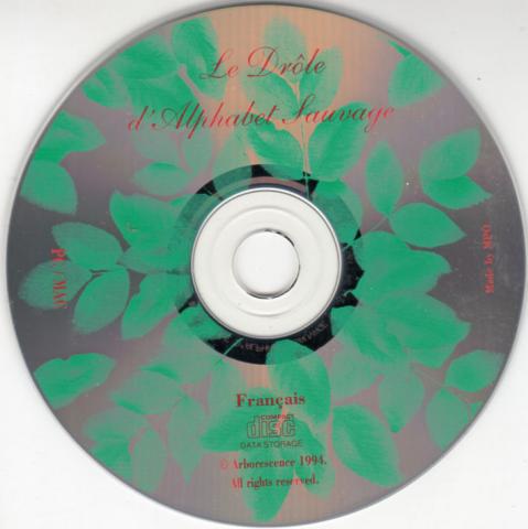 Varia (livres/magazines/divers) - Logiciels, jeux vidéo -  - Le Drôle d'alphabet sauvage - Arborescence 1994 - CD-Rom - PC/Mac