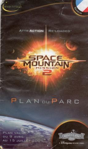 Bande Dessinée - Disneyland -  - Disneyland Paris - Space Mountain Mission 2 - 2005 - Plan du parc