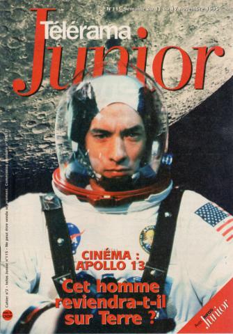 Cinéma fantastique -  - Télérama Junior n° 115 - 11-17/11/1995 - cahier n° 2 - Cinéma : Apollo 13, cet homme reviendra-t-il sur Terre ?