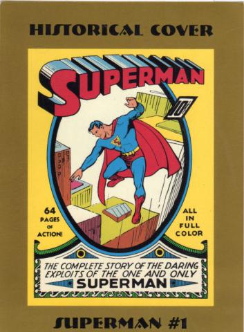 Bande Dessinée - DC Comics (Documents et Produits dérivés) -  - Superman - Historical Cover #1 1939 - carte postale