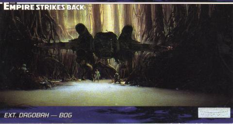Science-Fiction/Fantastique - Star Wars - images -  - Star Wars - Topps - Empire Strikes Back - Widevision - #79 Ext. Dagobah - Bog