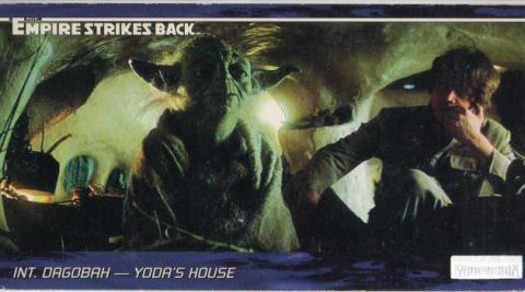 Science-Fiction/Fantastique - Star Wars - images -  - Star Wars - Topps - Empire Strikes Back - Widevision - #61 Int. Dagobah - Yoda's House