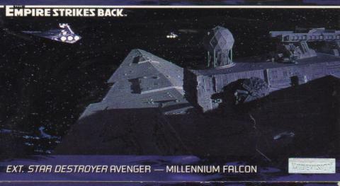 Science-Fiction/Fantastique - Star Wars - images -  - Star Wars - Topps - Empire Strikes Back - Widevision - #80 Ext. Star Destroyer Avenger - Millenium Falcon