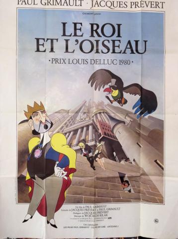 Varia (livres/magazines/divers) - Cinéma -  - Paul Grimault - Le Roi et l'Oiseau - 1980 - Affiche de cinéma - 120 x 160 cm