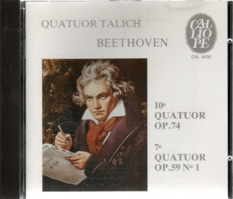 Audio/Vidéo - Musique classique - BEETHOVEN - Beethoven - 10e quatuor op. 74/7e quatuor op. 59 n° 1 - Quatuor Talich - CD CAL 9636