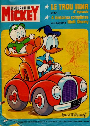 Bande Dessinée - LE JOURNAL DE MICKEY n° 1478 -  - Le Journal de Mickey n° 1478 - 26/10/1980 - Le trou noir 4e épisode/4 histoires complètes Walt Disney/Publicité Benco et les Schtroumpfs