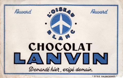 Varia (livres/magazines/divers) - Matériel scolaire -  - Buvard - Chocolat Lanvin