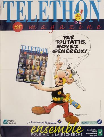Bande Dessinée - Uderzo (Astérix) - Publicité - Albert UDERZO - Astérix - Lot de 10 affiches publicitaires