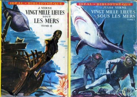 Science-Fiction/Fantastique - HACHETTE Idéal-Bibliothèque - Jules VERNE - 20000 lieues sous les mers