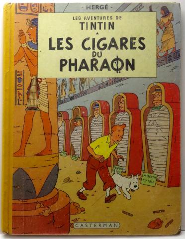 Bande Dessinée - TINTIN - Les aventures n° 4 - HERGÉ - Les Aventures de Tintin - 4 - Les Cigares du Pharaon