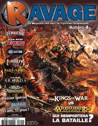 Ravage n° 4 - octobre-novembre-décembre 2015 - Kings of War vs Warhammer Age of Sigmar : qui remportera la bataille ?