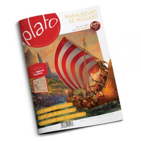Plato n° 126 - juin 2020 - Maraudeurs de Midgard, un jeu créé par J.B. Howell/La Saga DC Comics/ALF : jeu & handicap/Entretien avec Jacob Berg