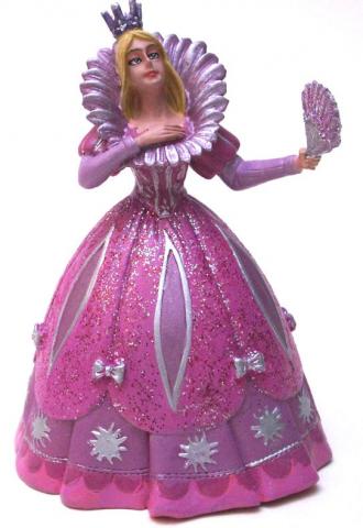Figurines Plastoy - Il était une fois N° 61361 - Princesse à l'éventail robe rose
