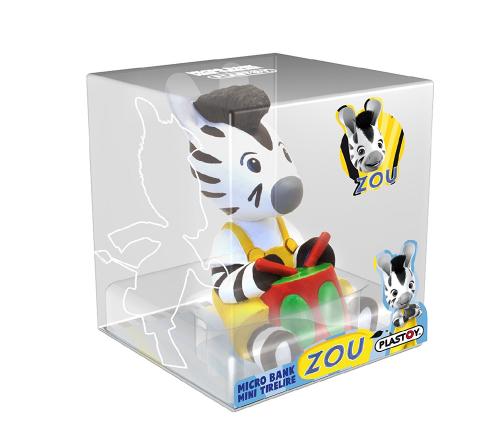 Figurines Plastoy - Zou N° 80053 - Mini tirelire Zou et son tambour