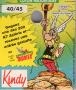 Bande Dessinée - Uderzo (Astérix) - Publicité - Albert UDERZO - Astérix - Kindy 1993 - Gagnez une des 200 K7 Astérix et recevez une entrée gratuite au Parc Astérix - Chaussettes coton majoritaire 40/45 - Étiquette 7 x 25,5 cm
