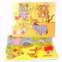 Winnie l'Ourson/Winnie the Pooh - Lot de 2 puzzle en mousse - Winnie, Porcinet, Bourriquet, Tigrou dans la maison et dehors