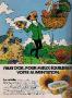 Tintin - Fruit d'Or - 1984 - Publicité pour la margarine - 4 modèles différents tirés d'un magazine
