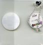 Pixi bijoux - Barbapapa - Bracelet - mini-cœur argent (9 mm - 2,10 g) sur chaînette