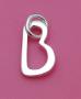 Pixi bijoux - Barbapapa - Breloque profil 13 mm argent (0,40 g) - lien coton