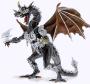 Plastoy - Dragon noir en armure