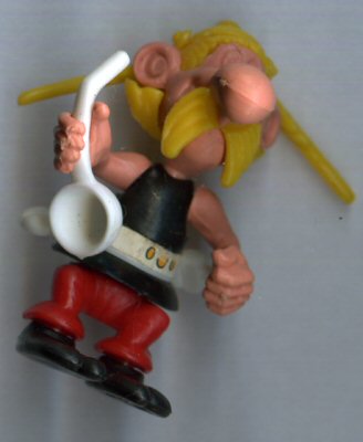 Uderzo (Asterix) - Kinder - Albert UDERZO - Astérix - Kinder 1990 - 03 - K91n3 - Astérix assis chaudron (sans chaudron ni tabouret ni yeux)
