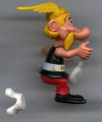 Uderzo (Asterix) - Kinder - Albert UDERZO - Astérix - Kinder 1990 - 04 - K91n4 - Astérix assis gourde