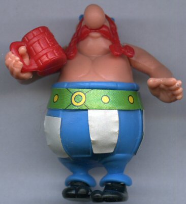 Uderzo (Asterix) - Kinder - Albert UDERZO - Astérix - Kinder 1990 - 07 - K91n7 - Obélix chope